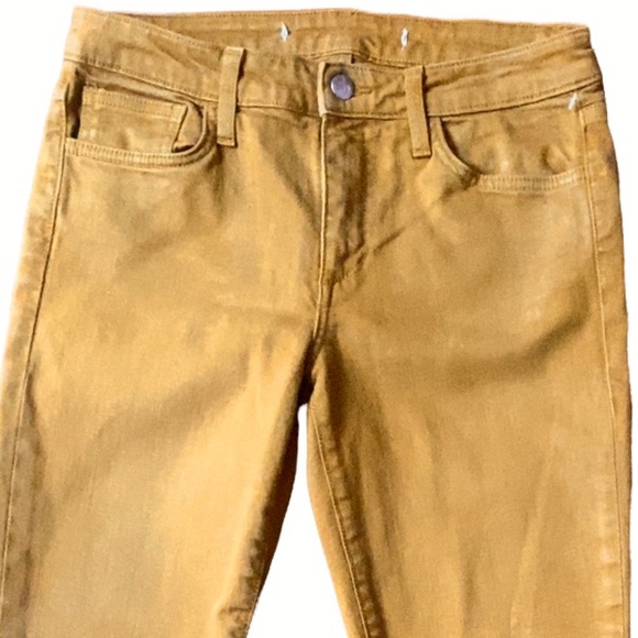 Joe’s Jeans Skinny Jeans, Quality Skinny Denim Jeans, Mustard Skinny Denim Jeans - Picture 7 of 11